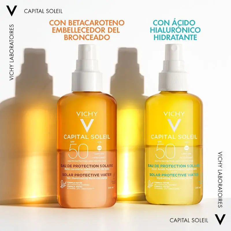 Vichy Capital Soleil Schützende Sonnencreme Sonnenschutz SPF 50 Radiance, 200 ml