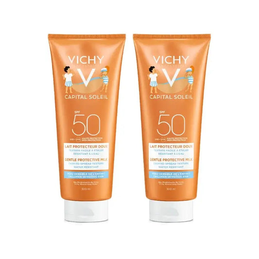 Vichy Capital Soleil Kinder-Sonnenschutz-Milch Spf 50+, 2X300 Ml
