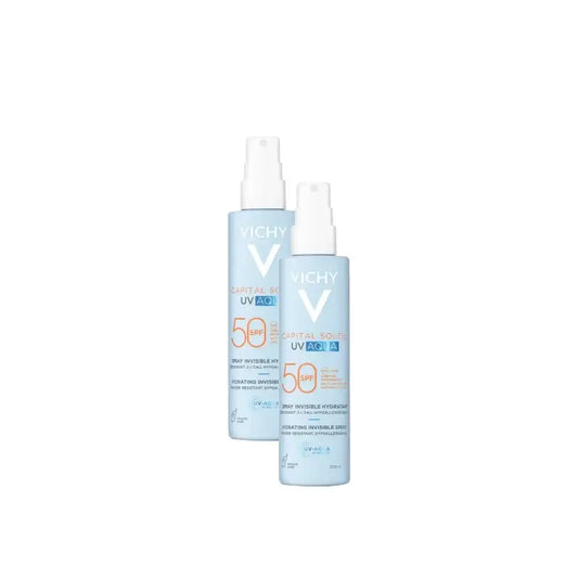 Vichy Capital Soleil UV Aqua Spray Invisible LSF 50, 200 ml, 2er-Pack