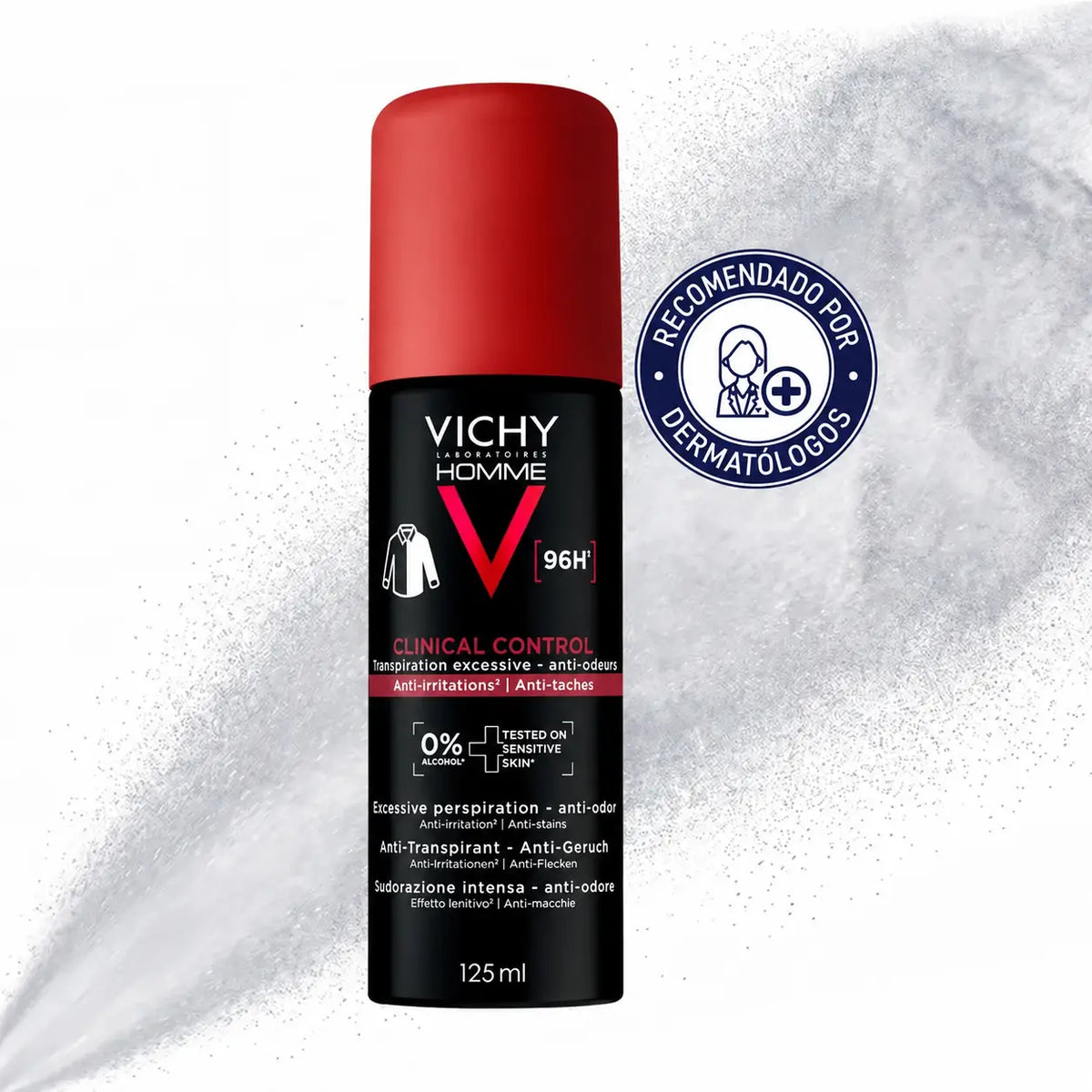 Vichy Homme Clinical Control 96h Antitranspirant-Spray, 125 ml