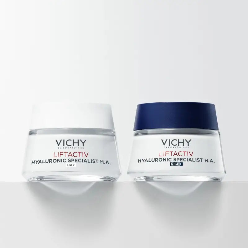 Vichy Liftactiv Hyaluronic Specialist H.A. Nachtcreme mit Hyaluronsäure, 50 ml