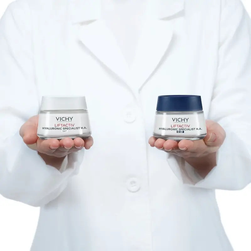 Vichy Liftactiv Hyaluronic Specialist H.A. Nachtcreme mit Hyaluronsäure, 50 ml