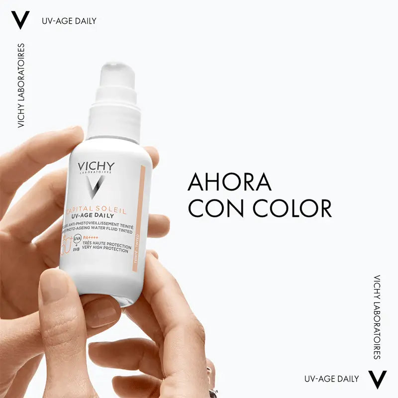 Vichy Capital Soleil UV Age Daily Water Fluid Light Colour SPF50, 40ml