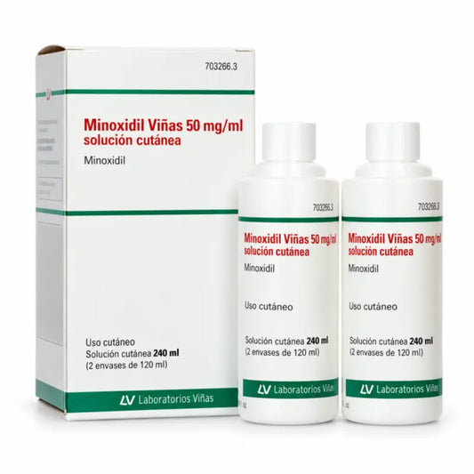 Minoxidil Viñas 50 Mg/ml Minoxidil Hautlösung 2 Flaschen à 120 ml