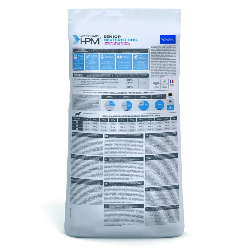Virbac Hpm Canine Senior Neutered Large Medium Medium 12Kg, Hundefutter