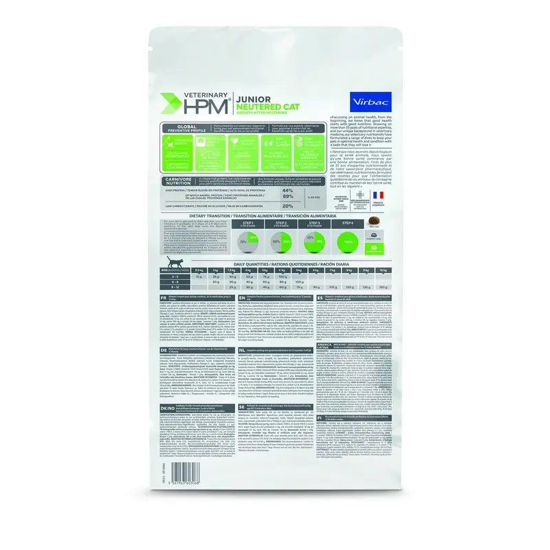 Virbac Hpm Junior Sterilisiertes Katzenfutter 3 Kg, Katzenfutter