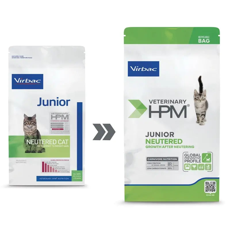 Virbac Hpm Junior Sterilisiertes Katzenfutter 3 Kg, Katzenfutter