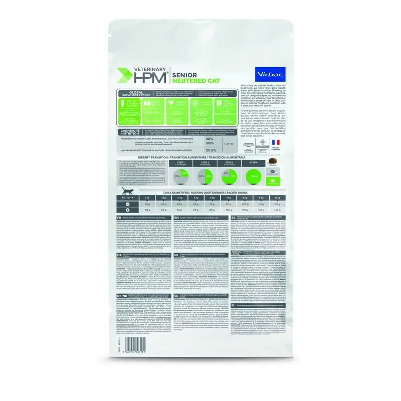 Virbac Hpm Senior Neutered Cat Neutered Cat Food 3 Kg, Katzenfutter