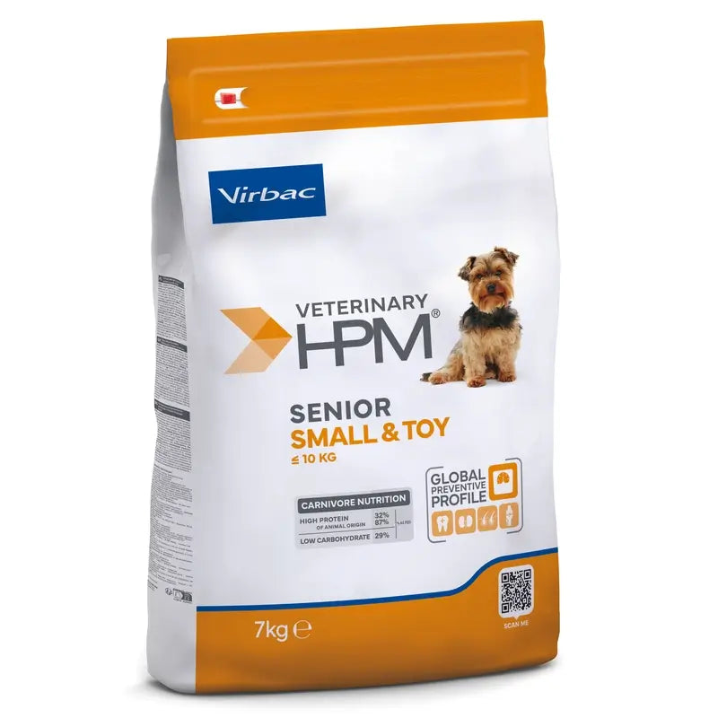 Virbac Hpm Senior Dog Small & Toy 7kg, Hundefutter für Hunde