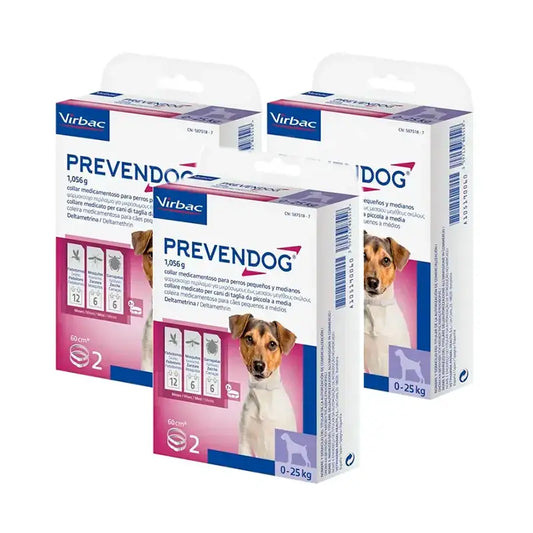 Virbac Prevendog Anti-Parasiten-Halsband, Pack 3 x 60 cm 2 Stück