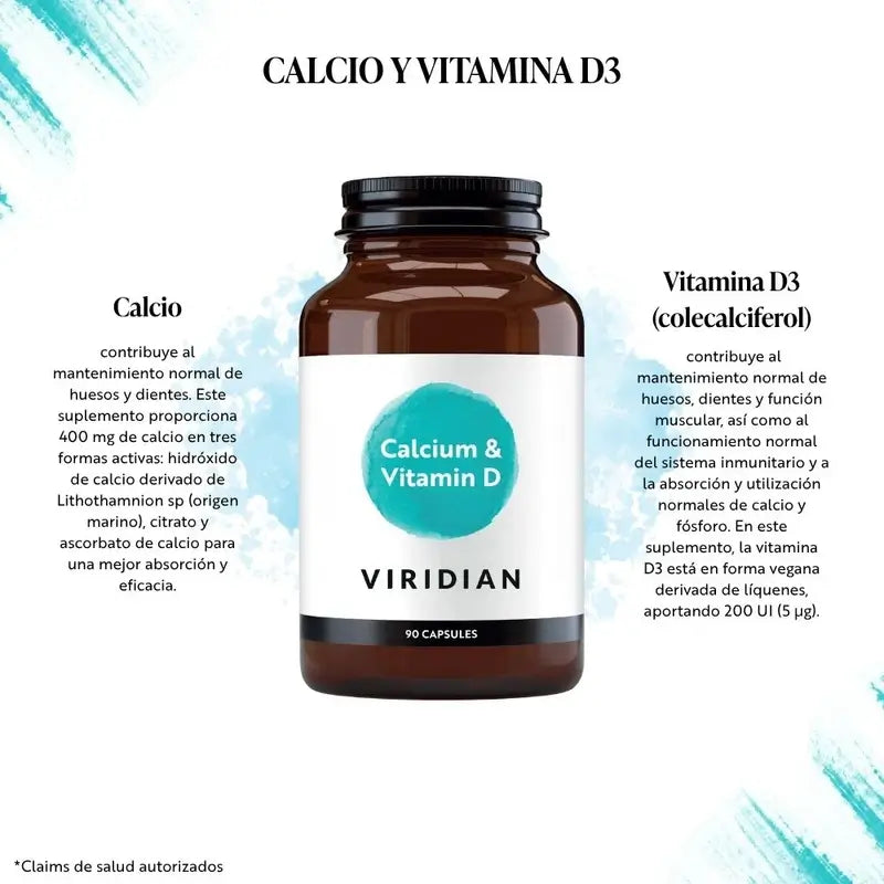 Viridian Calcium-D3 Hochpotenz 90Cap.