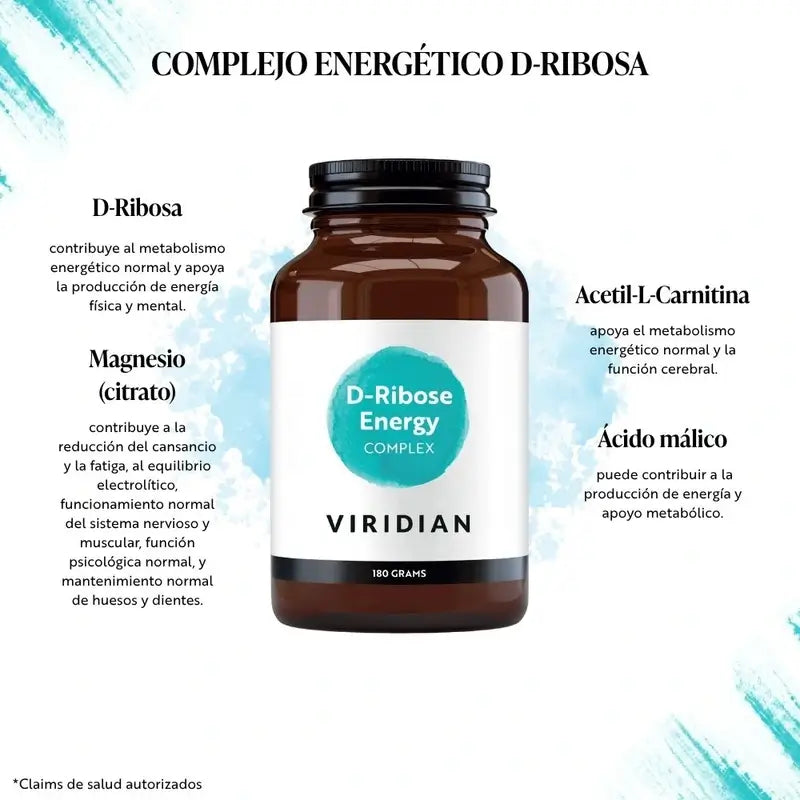 Viridian D-Ribose-Magnesium mit Acetyl L-Carnitin 180Gr.