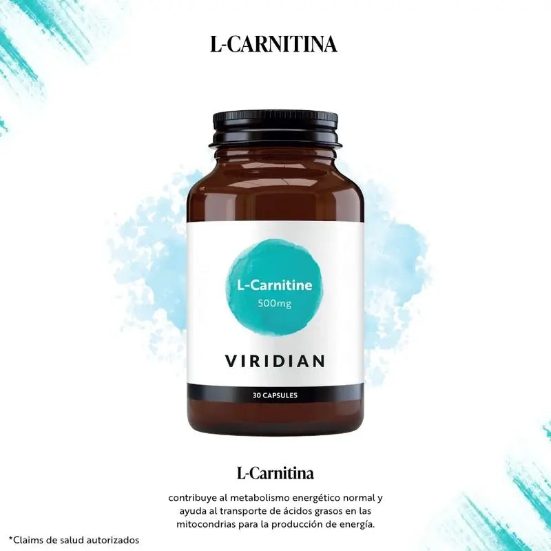 Viridian L-Carnitin 500Mg 30Cap.Veg.
