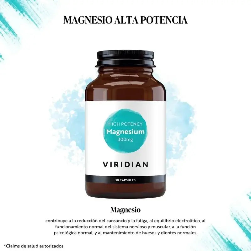 Viridian Magnesium hohe Potenz 300Mg. 30Cap.Veg.