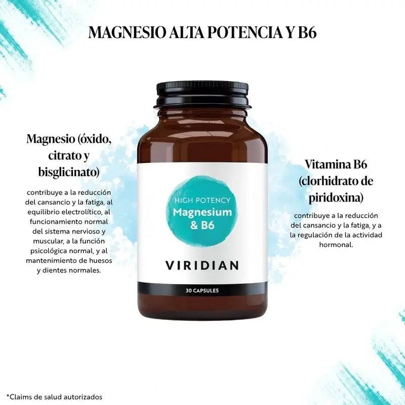 Viridian Magnesium hohe Potenz mit B6 30Cap.Veg.