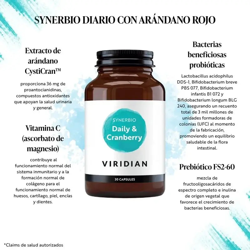 Viridian Synerb Täglich Mit Cranberry 30Cap.