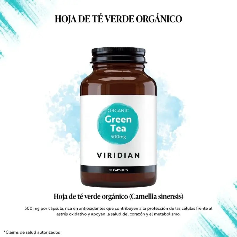 Viridian Bio Grüner Tee 500Mg 30Vcap.