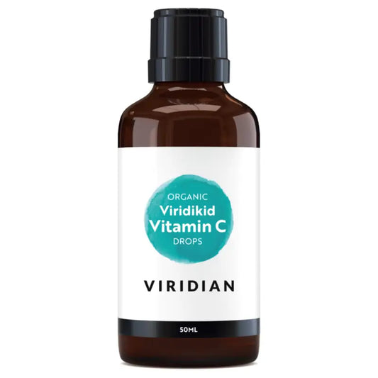 Viridian Viridikid Nahrungsergänzungsmittel für Kinder Viridikid Bio-Vitamin C in Tropfenform, 50 ml