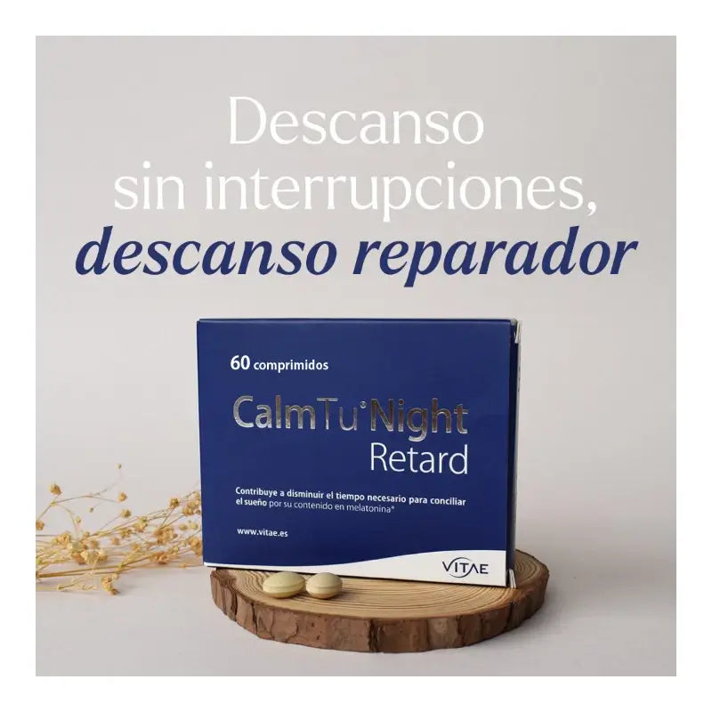CalmTu Night Retard 60 Tabletten – Durchschlafhilfe mit Baldrian und Melatonin