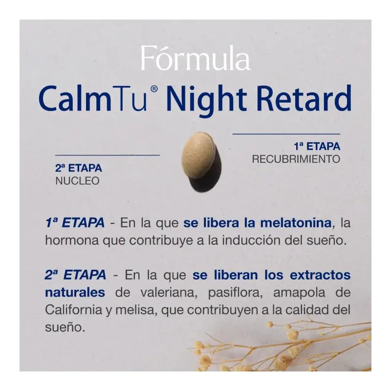 CalmTu Night Retard 60 Tabletten – Durchschlafhilfe mit Baldrian und Melatonin
