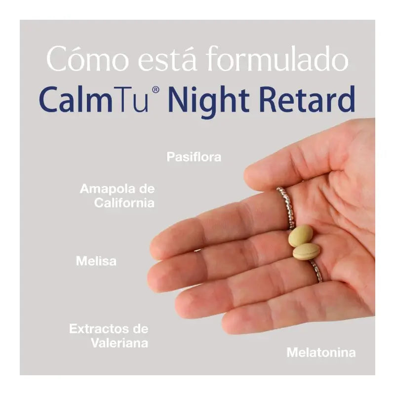 CalmTu Night Retard 60 Tabletten – Durchschlafhilfe mit Baldrian und Melatonin