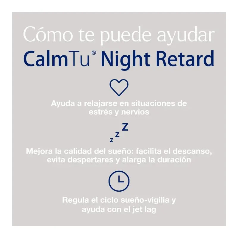 CalmTu Night Retard 60 Tabletten – Durchschlafhilfe mit Baldrian und Melatonin