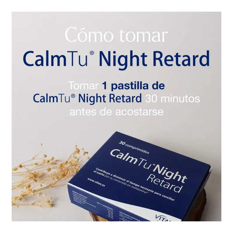 CalmTu Night Retard 60 Tabletten – Durchschlafhilfe mit Baldrian und Melatonin