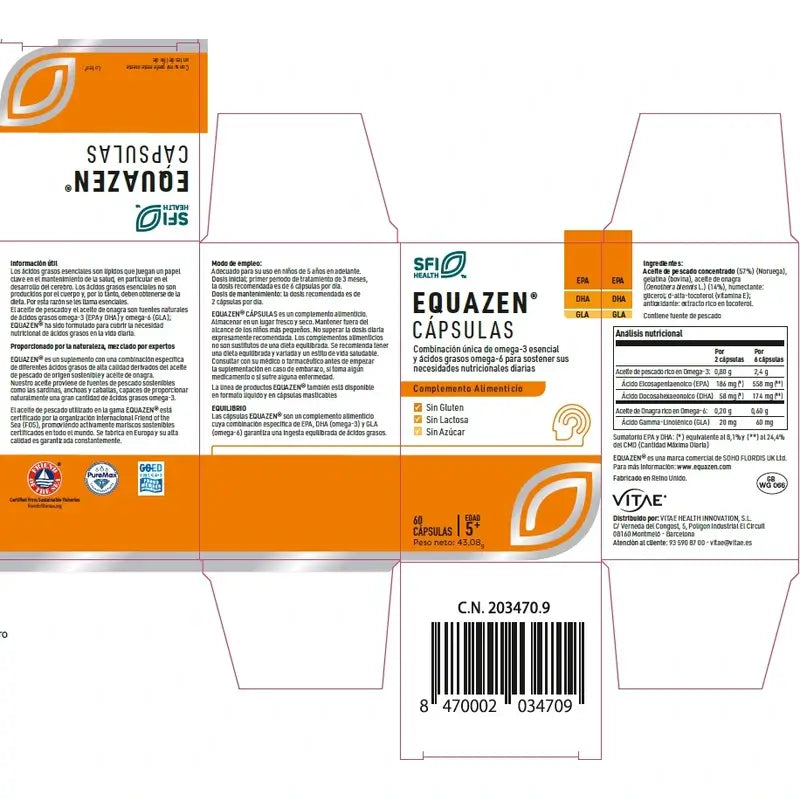 Equazen 60 Kapseln – Mit Omega-3 und Omega-6