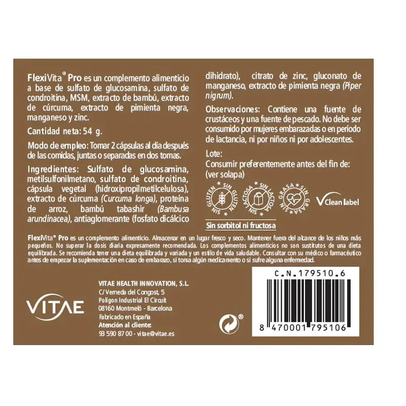Flexivita Pro 60 Kapseln – Pflege für Gelenke, Knorpel und Muskeln