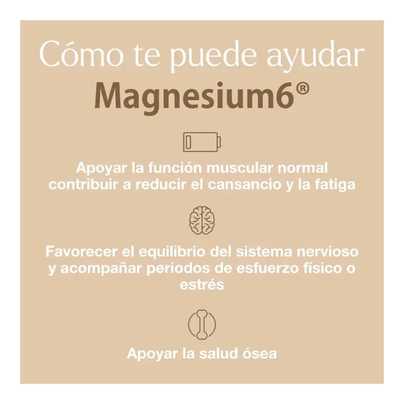 Magnesium6 20 Tabletten – Mit 6 Magnesiumsalzen, Vitamin B6 und Taurin