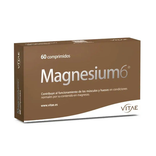 Magnesium6 60 Tabletten – Mit 6 Magnesiumsalzen, Vitamin B6 und Taurin