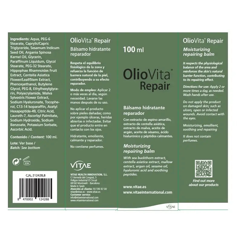 OlioVita Repair 100 ml – Mit Sanddorn und Hyaluronsäure