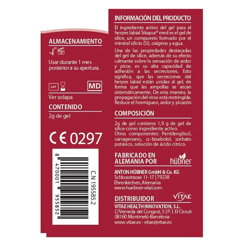 Sikapur Lippenherpes 2 g – Mineralgel zur Linderung von Lippenherpes