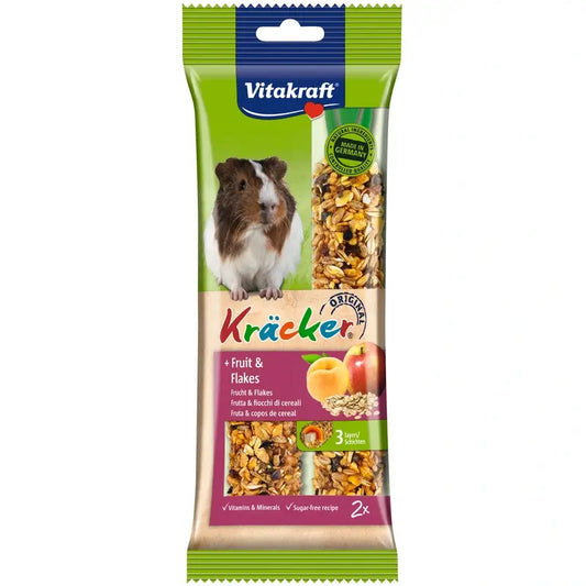 Vitakraft Meerschweinchen-Riegel mit Früchten und Flocken, 5 x 2 Stück