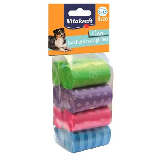 Vitakraft Hundekotbeutel in verschiedenen Farben, 8 x 20 Stück