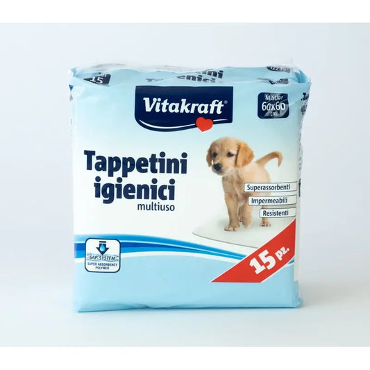 Vitakraft Welpen-Trainingsunterlagen 60 x 60 cm, 15 Stück