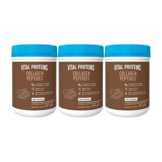 Vital Proteins Triple Collagen Peptides Chocolate Flavour, 3 x 297 g