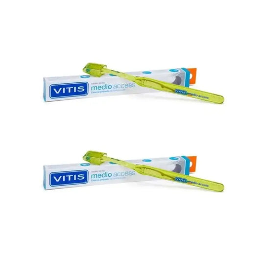 Vitis Access Medium Zahnbürste Access Small Head, 2 Stück