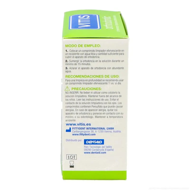 VITIS Kieferorthopädische Brausetabletten zur Reinigung 32 Tabletten