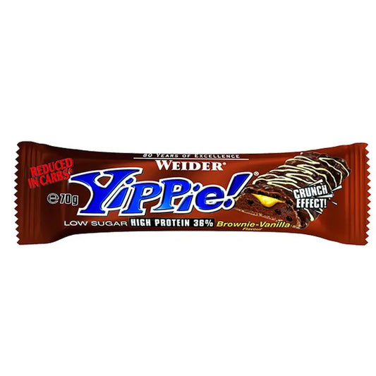 Weider Yippie Bar Brownie-Vanilla, 45 Gr