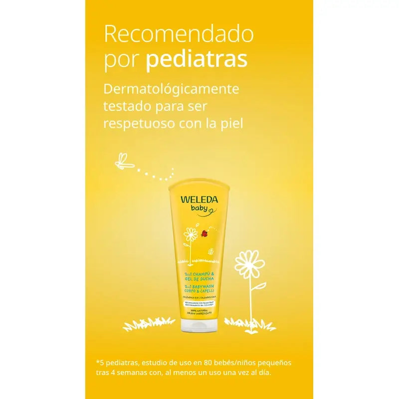 Weleda Baby Shampoo und Duschgel Ringelblume 200 ml