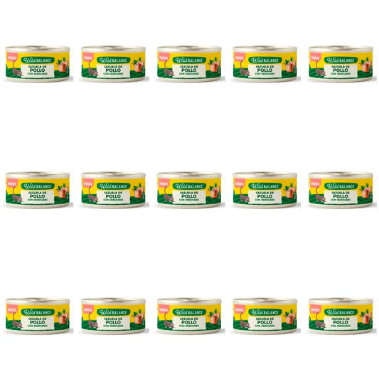 Wild Balance Dose Huhn-Gemüse-Auflauf für Katzen, 80g, 15er-Pack