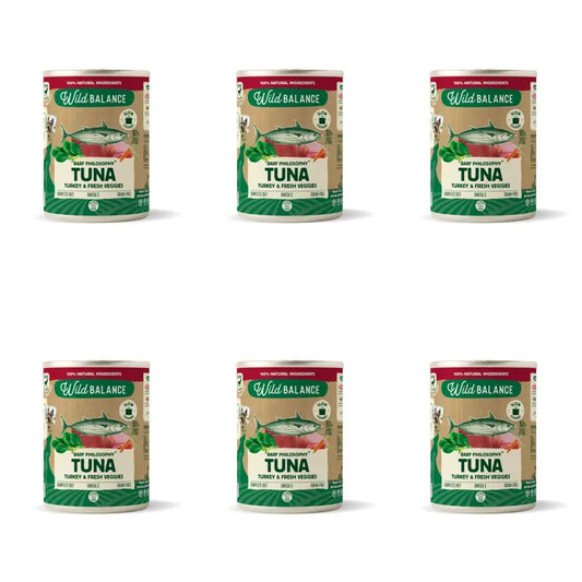 Wild Balance Philosophie Thunfisch Barf für Hunde, 400 g, 6er-Pack