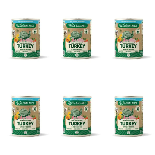 Wild Balance Philosophie Truthahn Barf für Hunde, 400g, 6er Pack