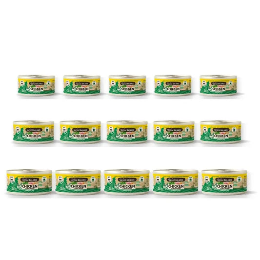Wild Balance Dosenhuhn mit Gemüse für Katzen, 120 g, 6er-Pack