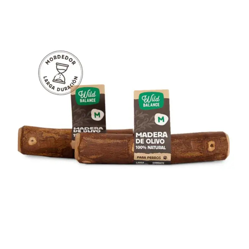 Wild Balance Olivenholz M – Natürlicher Beißring für Hunde