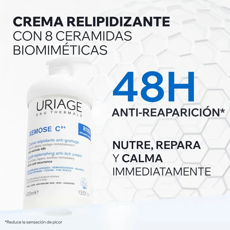 Uriage Xemose C8+ Relipidisierende Anti-Juckreiz-Creme 400ml