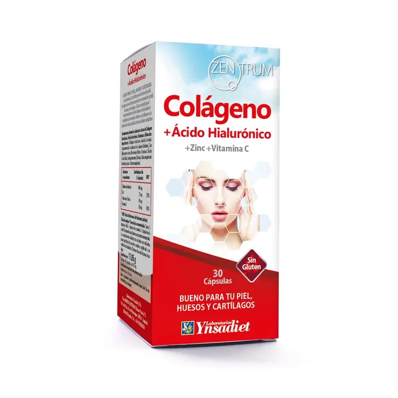 Ynsadiet Collagen+Hyaluronsäure Zentrum, 30 Kapseln