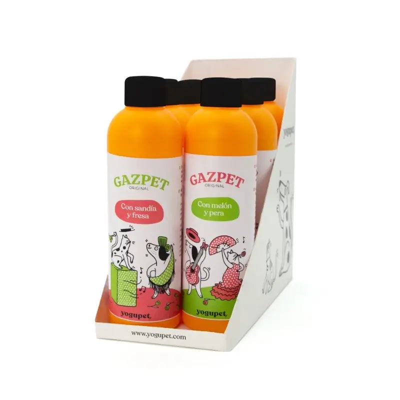 Yogupet Gazpet Gemischt Wassermelone-Erdbeere-Melone-Birne, 6x250 gr