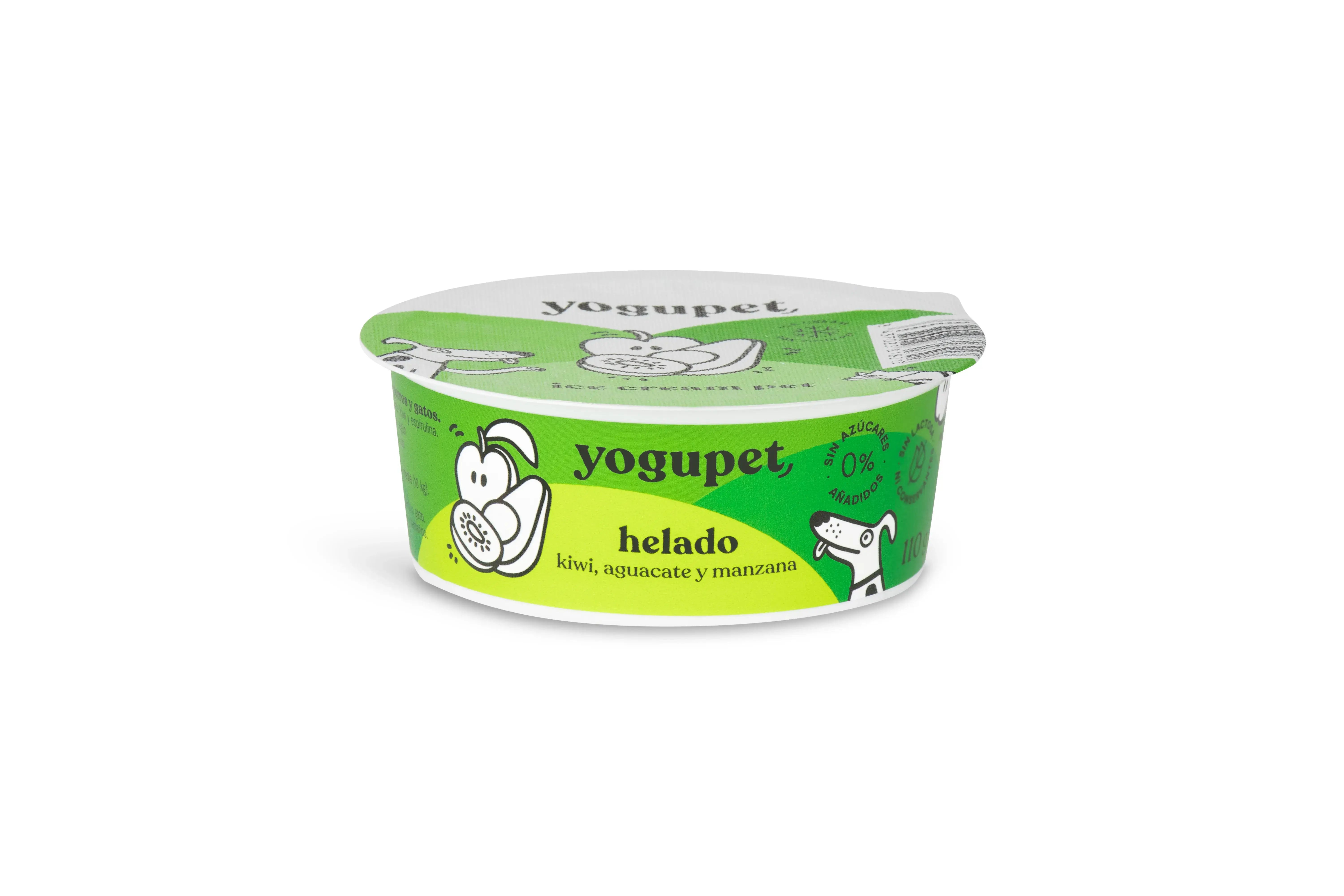 Yogupet Eiscreme Hund/Katze Grüne Früchte 4X110Gr